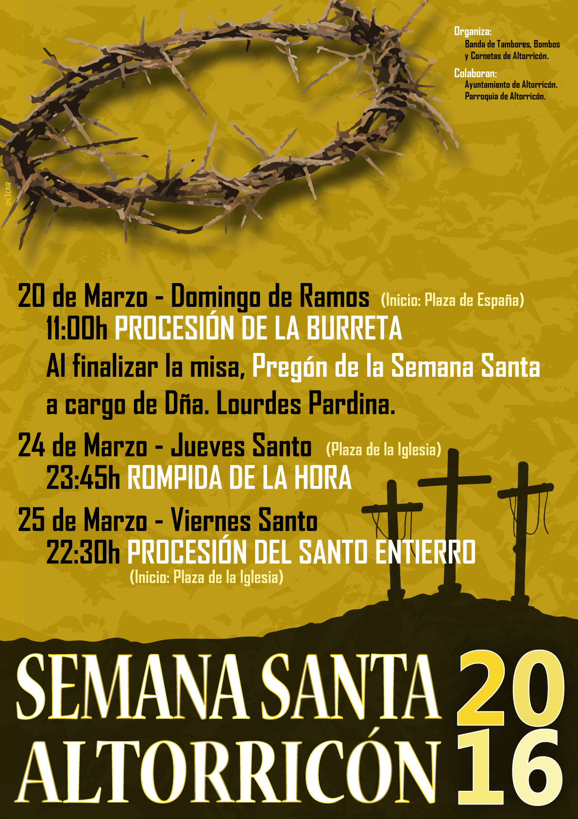 Semana Santa en Altorricón 2016 Altorricón